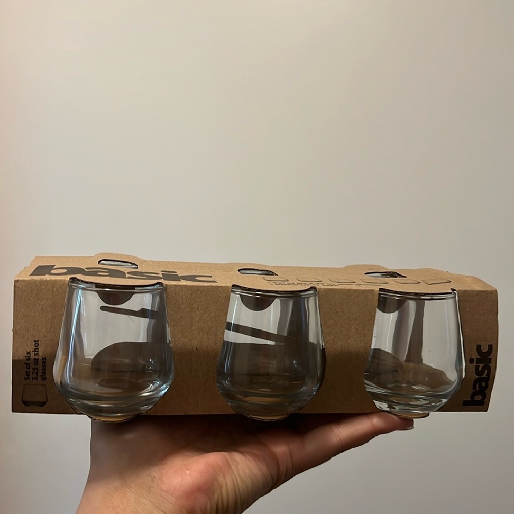 Set of 6 3.25oz shot glasses